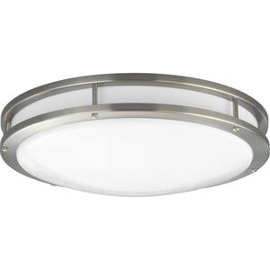 LED CTC COMM LED 17.75 inch Brushed Nickel Flush Mount Ceiling Light, Progress LED