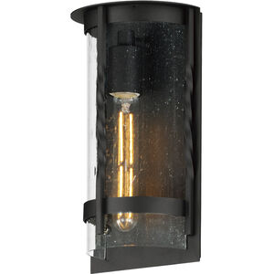 Foundry 1 Light 12 inch Black Outdoor Wall Mount