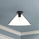 Alora Mood Salem 1 Light 14.13 inch Matte Black Flush Mount Ceiling Light