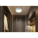 Quasars LED 12 inch Brushed Nickel Flush Mount Ceiling Light