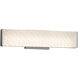 Fusion 18.5 inch Brushed Nickel Vanity Light Wall Light in Weave Fusion