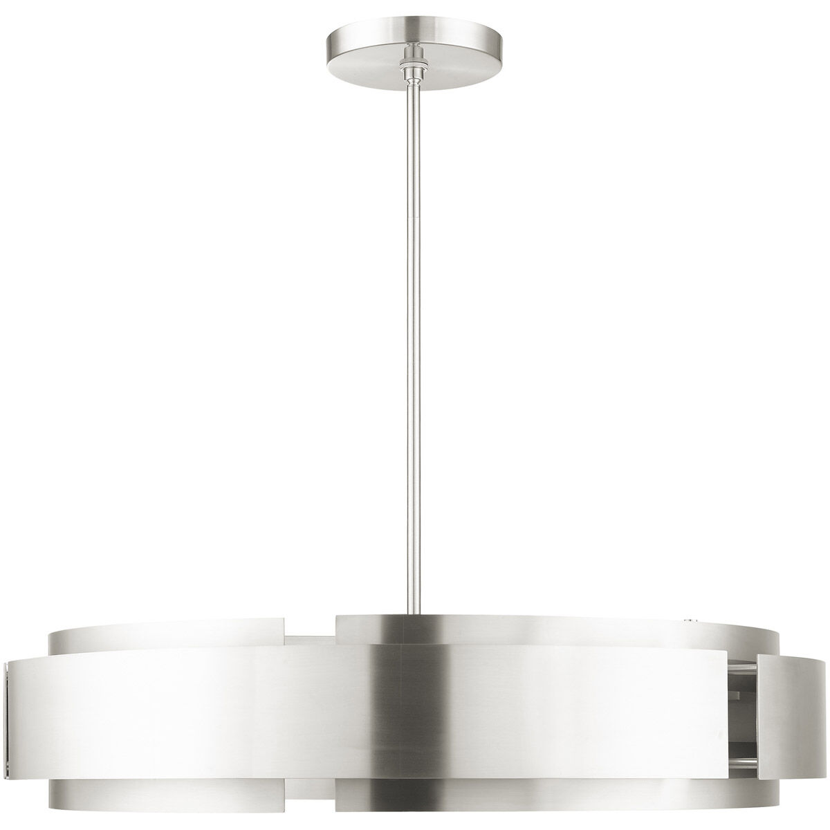 Varick 7 Light 34 inch Brushed Nickel Pendant Chandelier Ceiling Light