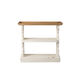 Anita 35.4 X 32.1 X 14.2 inch Distressed White and Natural Shelf