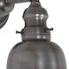 Union Square 1 Light 5 inch Gun Metal Wall Sconce Wall Light