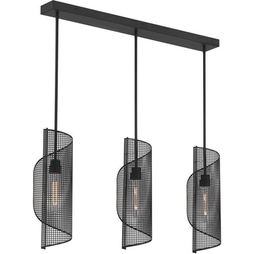 Hillbourne Linear Chandelier Ceiling Light in Matte Black
