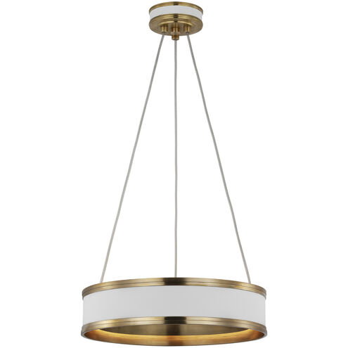Chapman & Myers Connery LED 14 inch Matte White Ring Pendant Ceiling Light