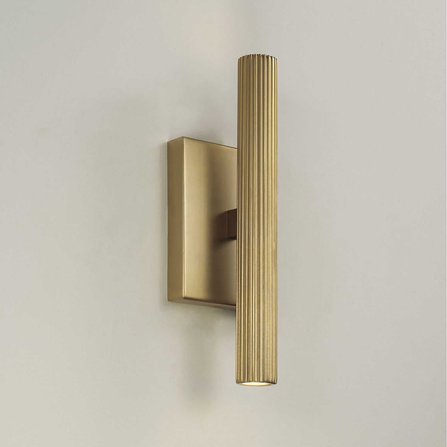 Ian LED 4.5 inch Aged Brass ADA Sconce Wall Light