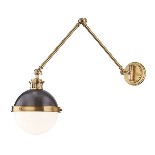 Latham 1 Light 9.50 inch Swing Arm Light/Wall Lamp