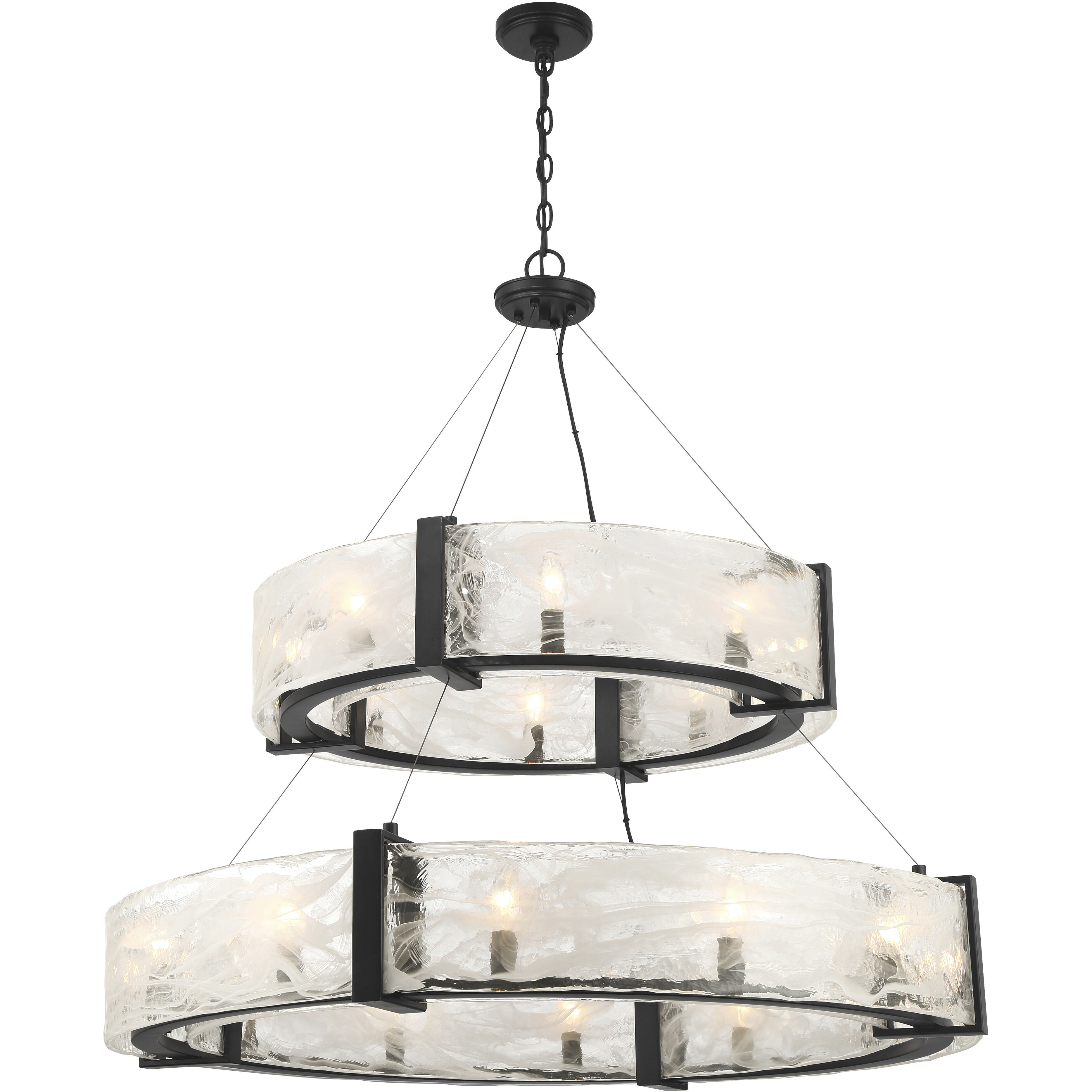 Cloud Break 20 Light 40 inch Coal Pendant Ceiling Light