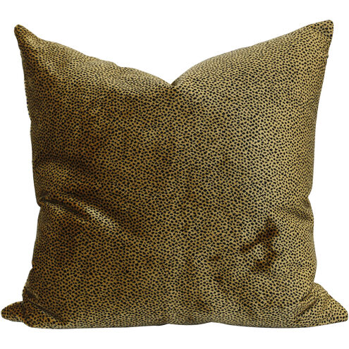 Almas 24 inch Brown and Black Pillow