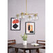 Opus 4 Light 31 inch Brass Pendant Ceiling Light