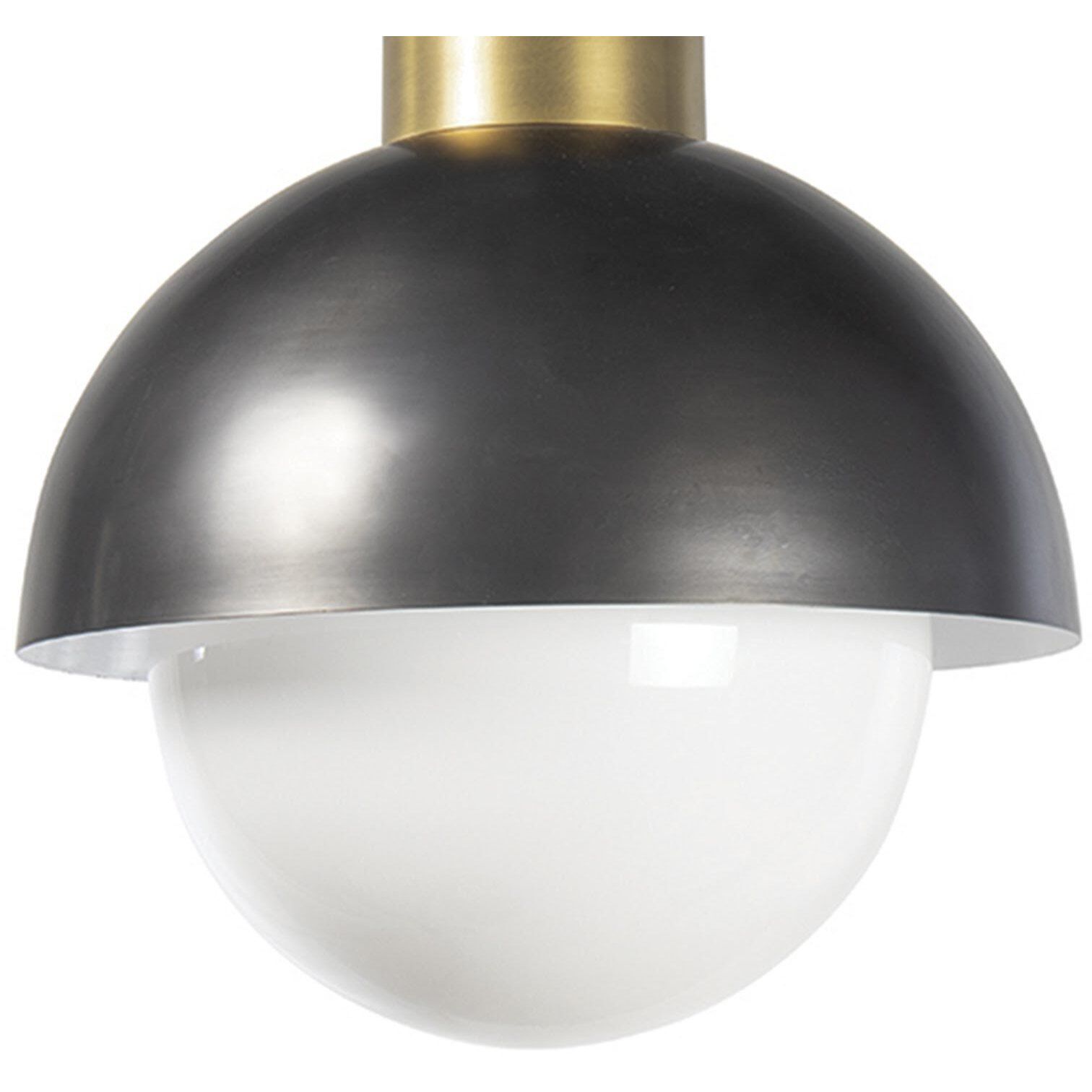Montreux 1 Light 15.75 inch Oil Rubbed Bronze and Natural Brass Pendant Ceiling Light