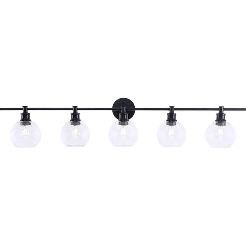 Collier 5 Light 47 inch Black Wall sconce Wall Light