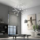 Esplo LED 33 inch Chrome Chandelier Ceiling Light