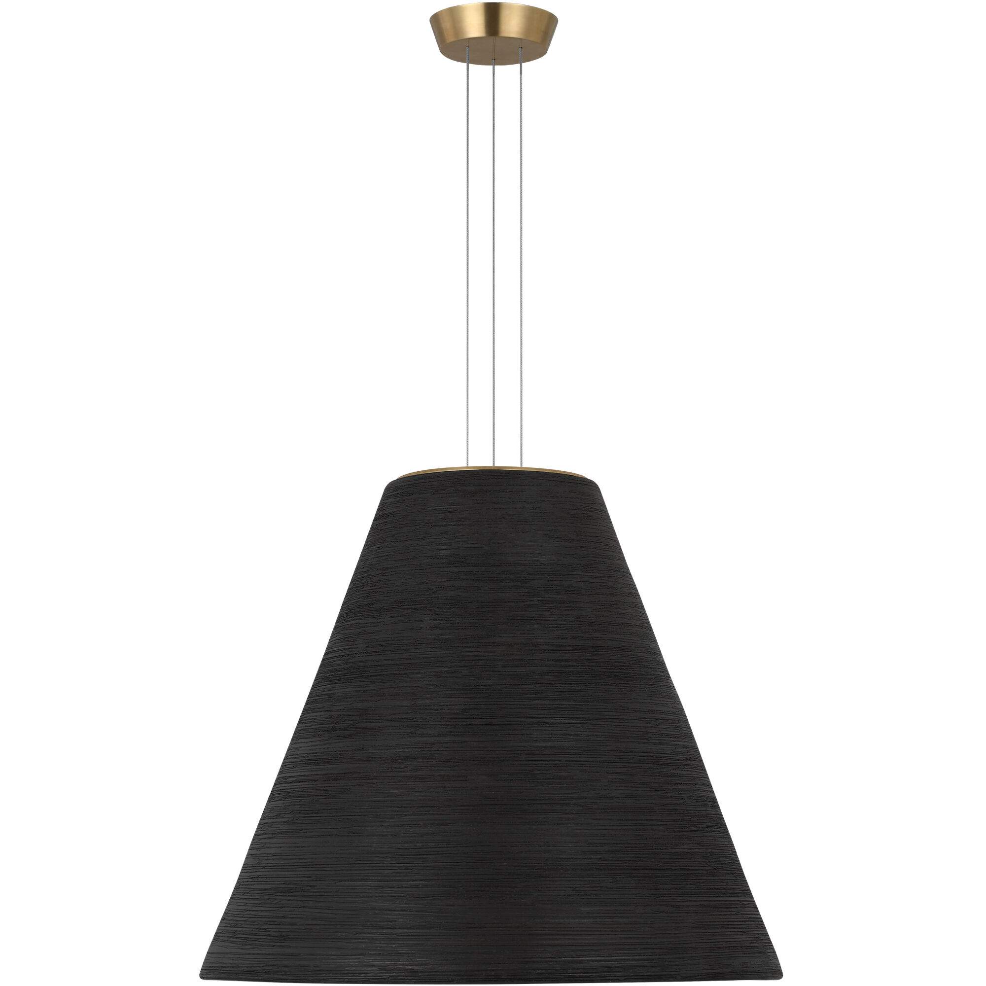 Sean Lavin Karam 1 Light 21 inch Natural Brass Pendant Ceiling Light in Black