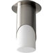 Ellipse 1 Light 5.88 inch Satin Nickel Flush Mount Ceiling Light