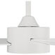 Provision 52 inch Matte White with White/White Blades Ceiling Fan
