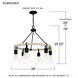 Kingsbridge 6 Light 28 inch Earth Black Chandelier Ceiling Light