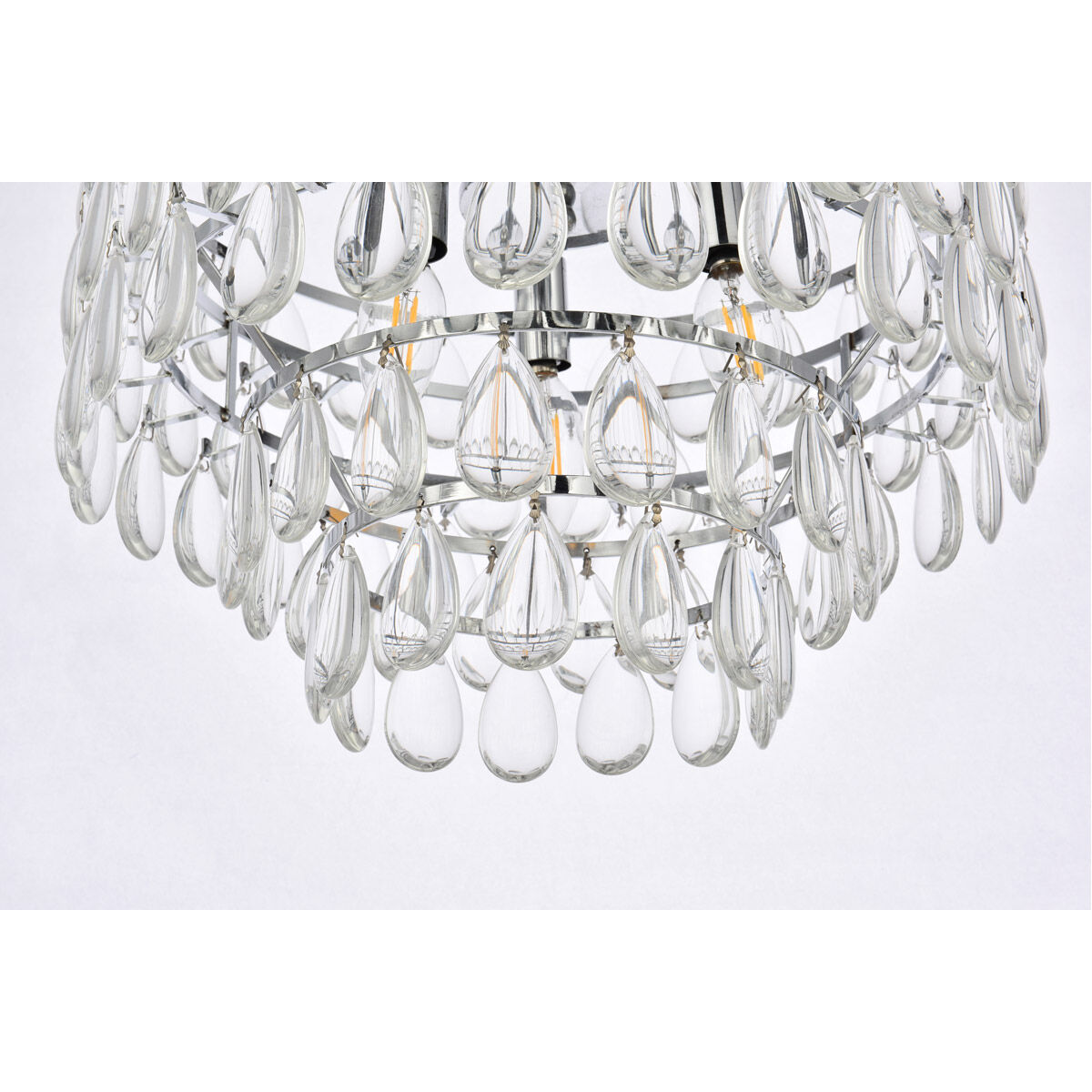 Mila 3 Light 16 inch Chrome Flush Mount Ceiling Light