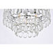 Mila 3 Light 16 inch Chrome Flush Mount Ceiling Light