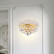 Empire 2 Light 12 inch Gold Wall Light