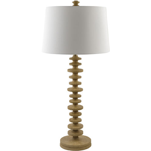 Anwar 37 inch 100 watt Brown Accent Table Lamp Portable Light