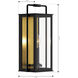 Aberdeen 1 Light 13.25 inch Sand Coal Black and Legacy Brass Outdoor Wall Sconce
