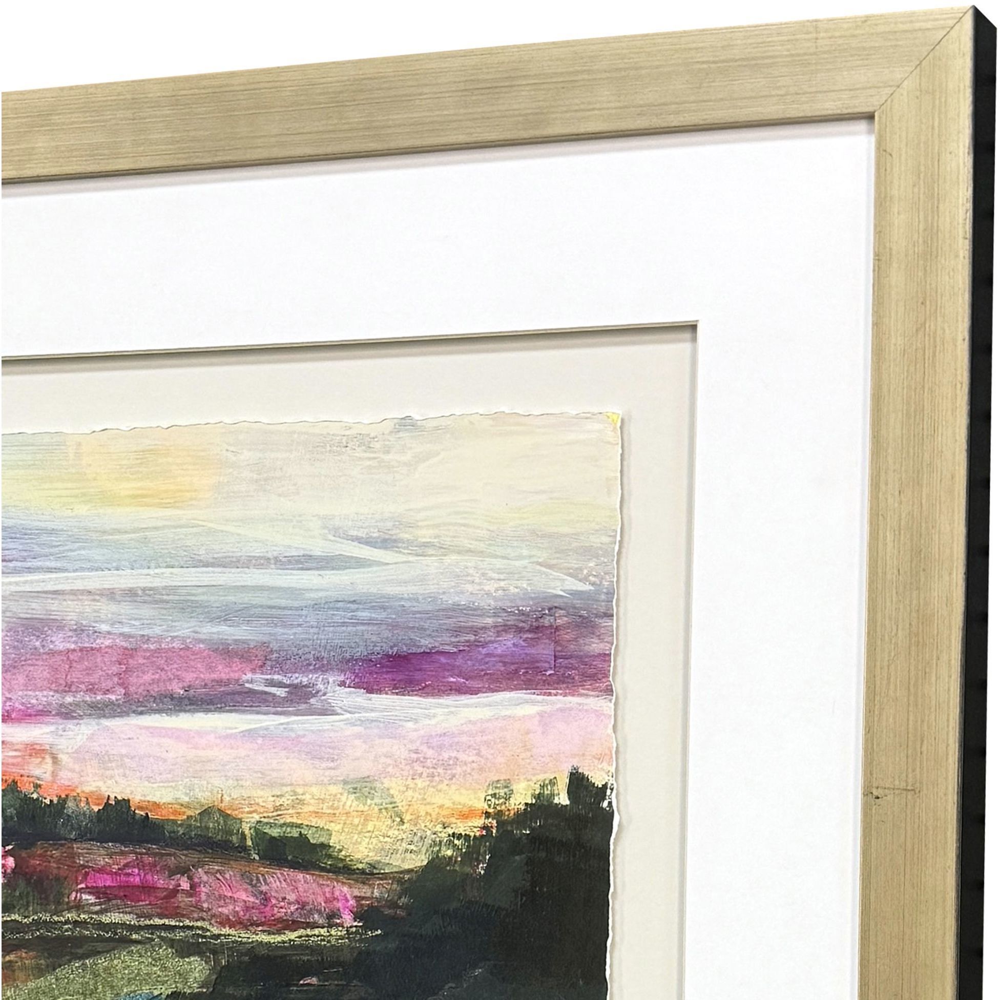 Wilderness Green and Purple and Pink and Multi Framed Art