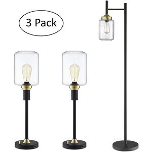 Luken 59.5 inch 60.00 watt Black Floor Lamp Portable Light