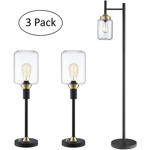 Luken 59.5 inch 60.00 watt Black Floor Lamp Portable Light