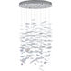 Spettro 13 Light 36 inch Polished Chrome Chandelier Ceiling Light
