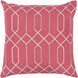Skyline 22 X 22 inch Rose/Light Gray Accent Pillow