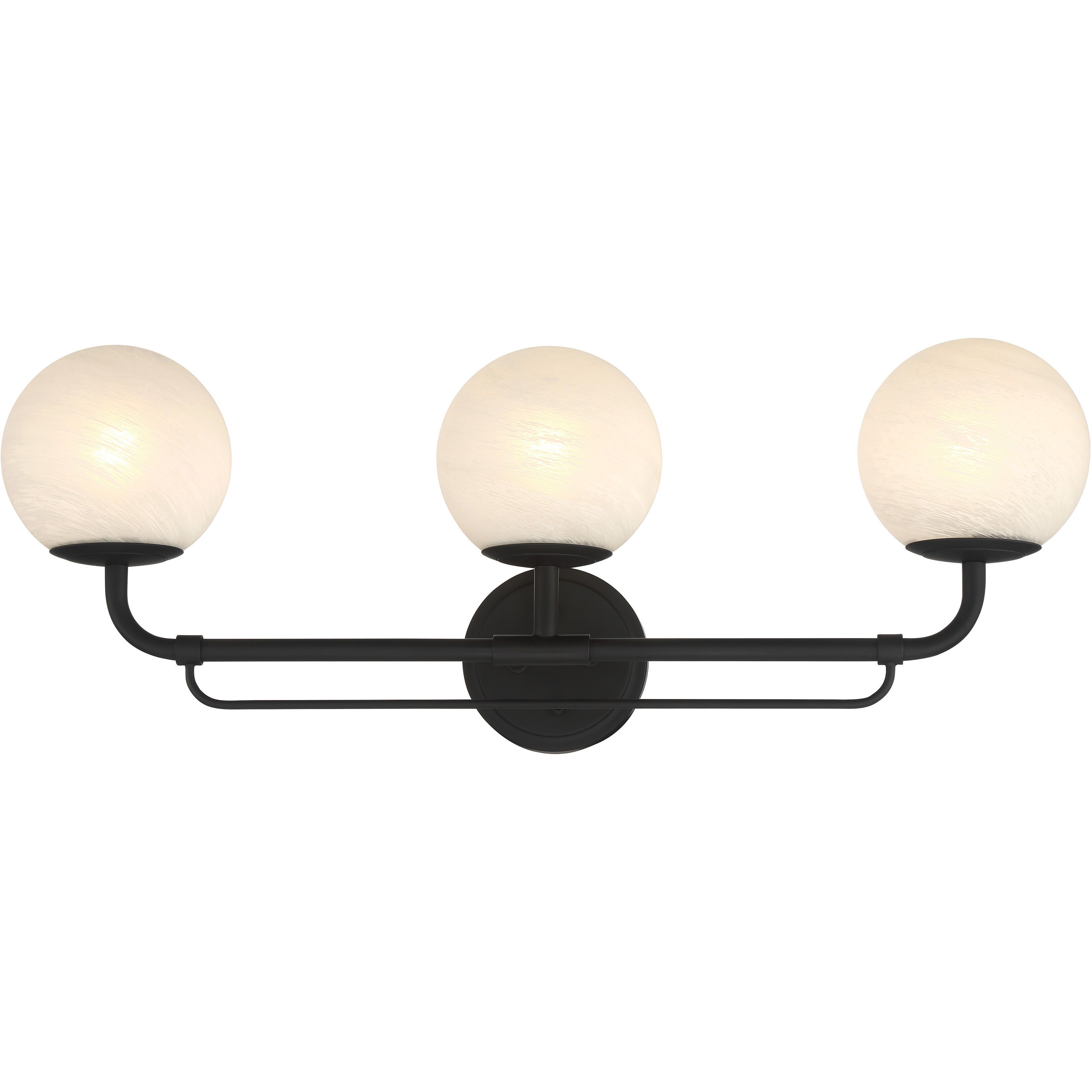 Whitehall 3 Light 28 inch Dark Matte Black Vanity Light Wall Light