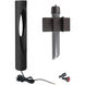 Scoop 12 5.7 watt Black Bollard Light in 2700K Warm LED, WAC Landscape