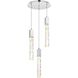 Aurora 3 Light 16 inch Chrome Chandelier Ceiling Light