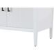 Blakely 84 X 34 inch White Bathroom Vanity Cabinet