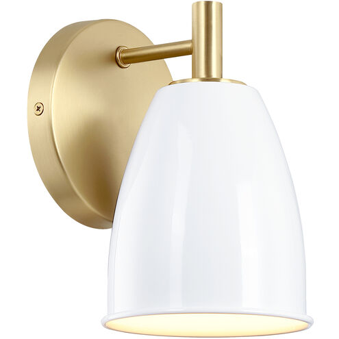 Biba 1 Light 5.25 inch Brushed Gold Wall Sconce Wall Light