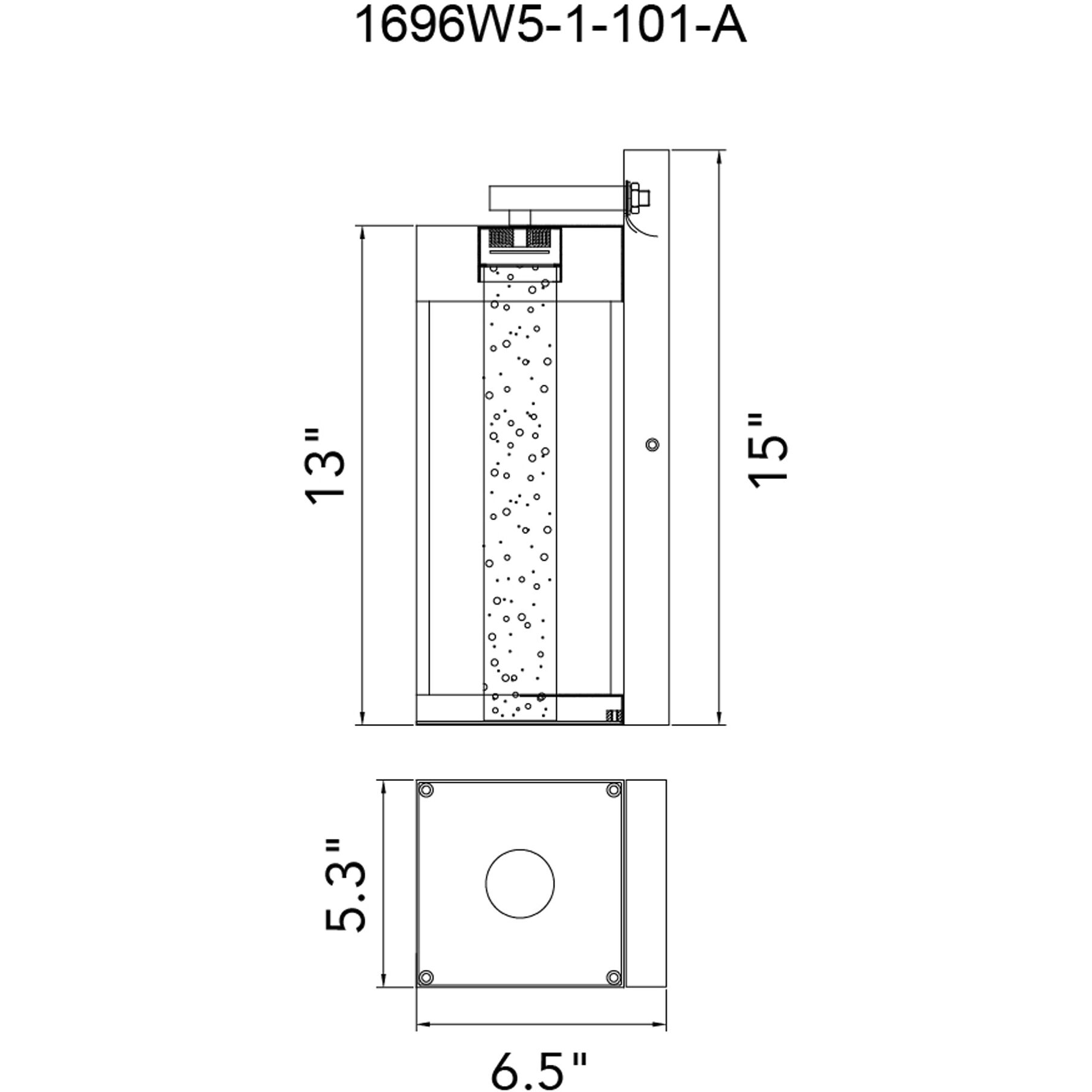 Rochester LED 15 inch Black Outdoor Wall Light