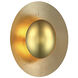 Blaze LED 3 inch Gold Leaf ADA Wall Sconce Wall Light in 12in.