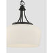 Octave 3 Light 15 inch Matte Black Pendant Ceiling Light, Essentials