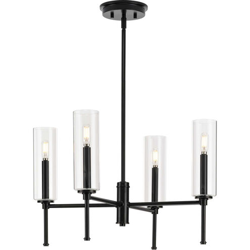 Elara 4 Light 23 inch Matte Black Chandelier Ceiling Light