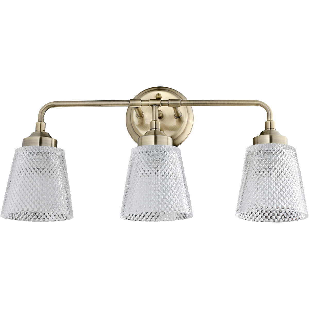 Westport 3 Light 21.25 inch Antique Brass Bath Vanity Wall Light