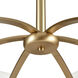 Wallace LED 31.75 inch Brushed Gold Chandelier Ceiling Light