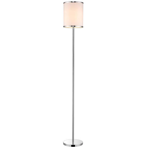 Lux II 65 inch 100.00 watt Polished Chrome Floor Lamp Portable Light