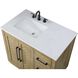 Chase 36 X 34 inch Linen Oak Bathroom Vanity Cabinet