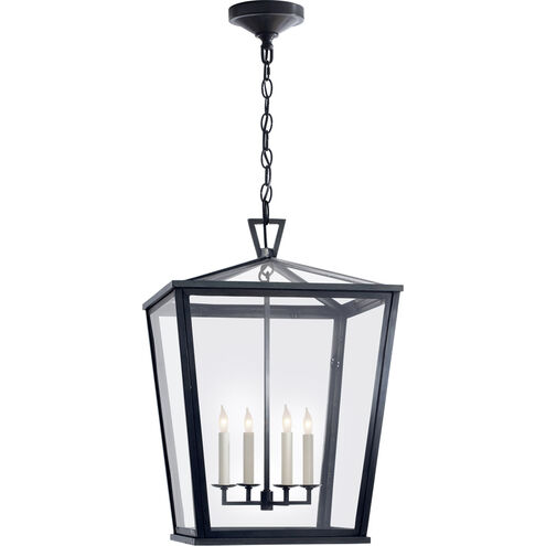 Chapman & Myers DarlanaO 4 Light 17 inch Bronze Outdoor Hanging Lantern, Medium