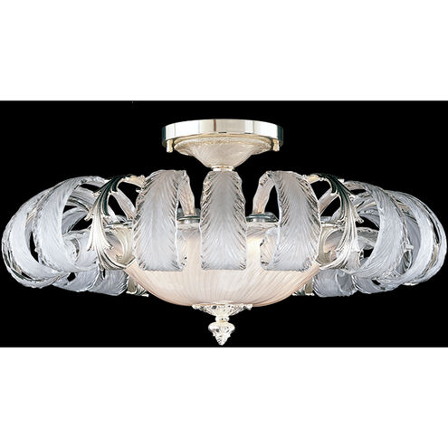 Mariner Luxury LED 27.95 inch Antique Silver Plated Flush Mount Ceiling Light