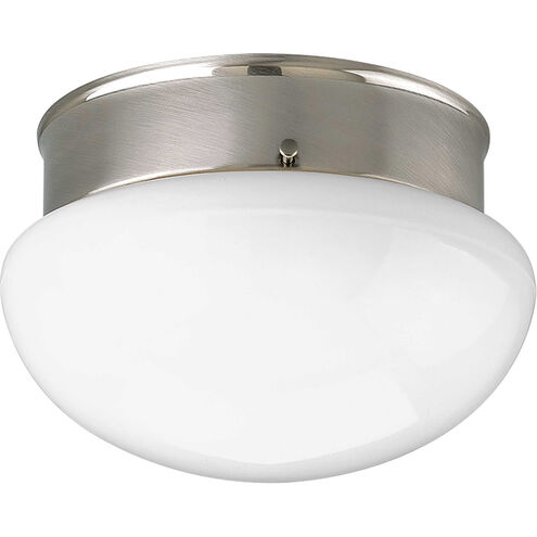 Fitter 1 Light 8 inch Brushed Nickel Flush Mount Ceiling Light in Bulbs Not Included