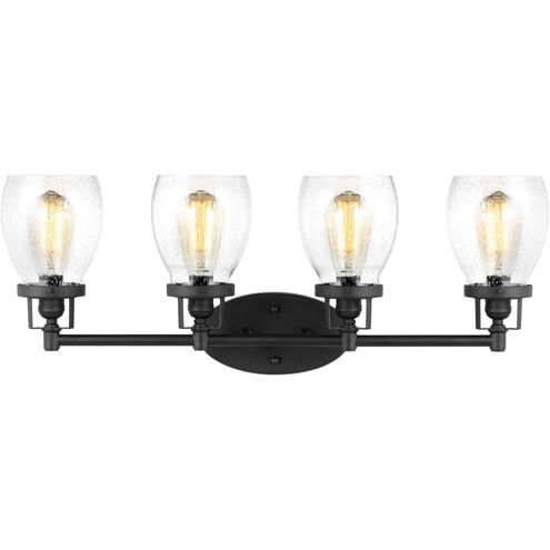 Belton 4 Light 28.75 inch Midnight Black Wall Bath Fixture Wall Light