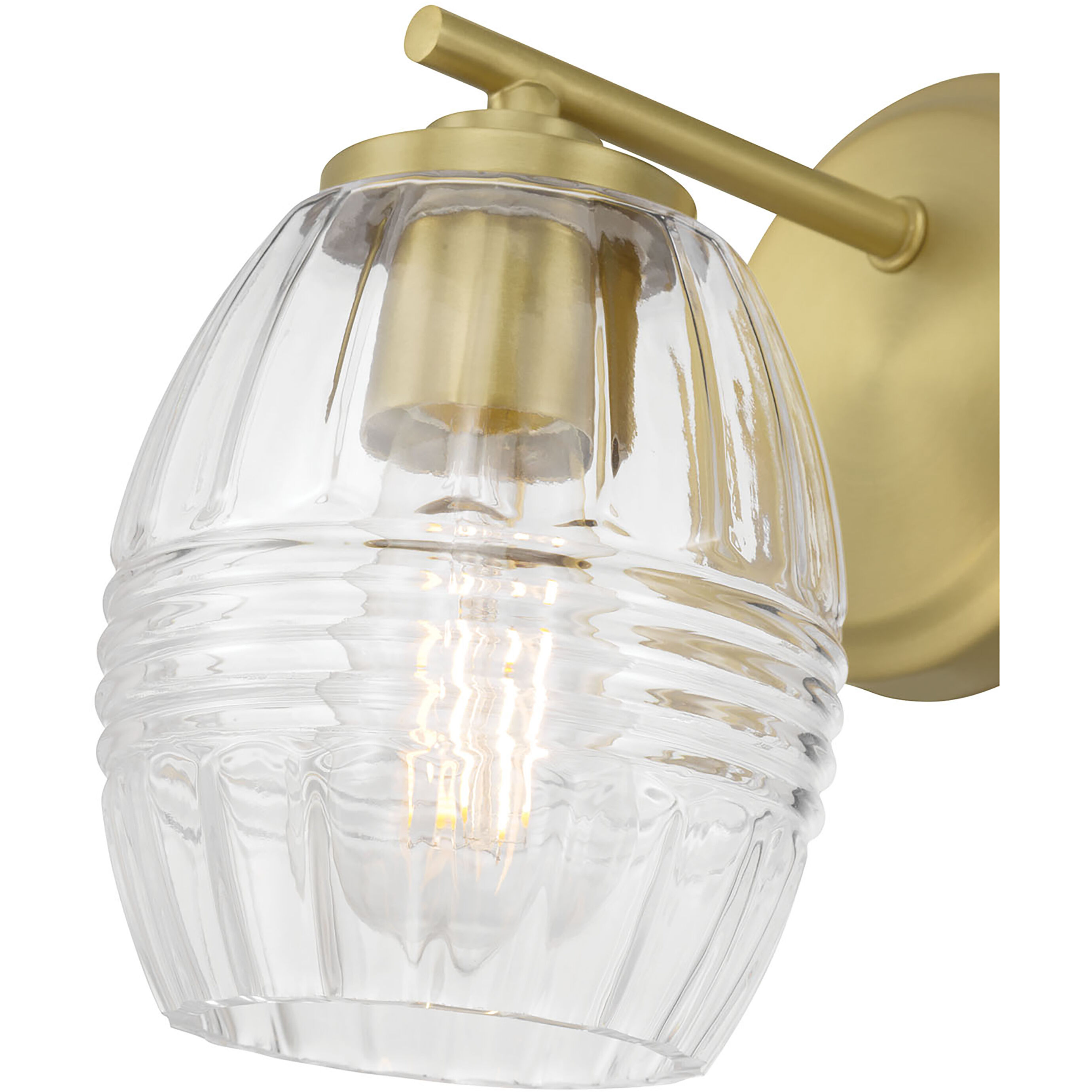 Miravelle 1 Light 5.25 inch Vintage Brass Wall Sconce Wall Light